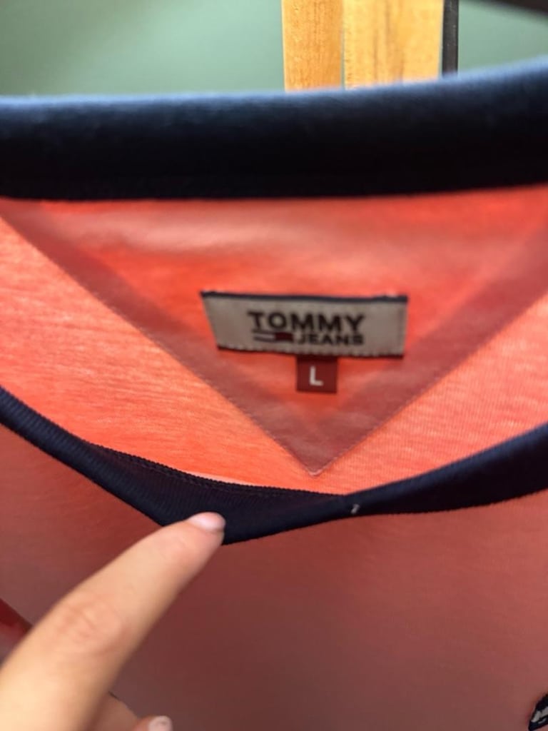 tommy pembe üst bluz tişört sıfır ürün - 4