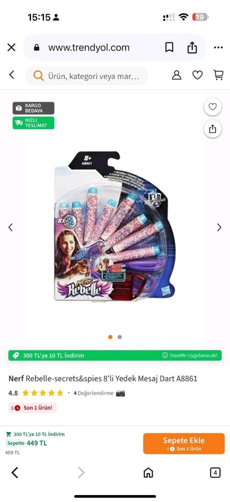 nerf yedek mermi - 4