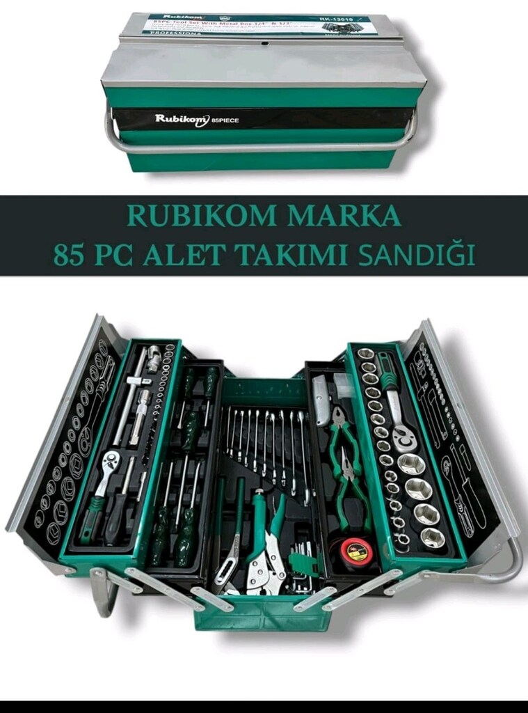 SIFIR ORJİNAL RUBİKOM MARKA 85 PARÇA TAKIM SANDIĞI - 2