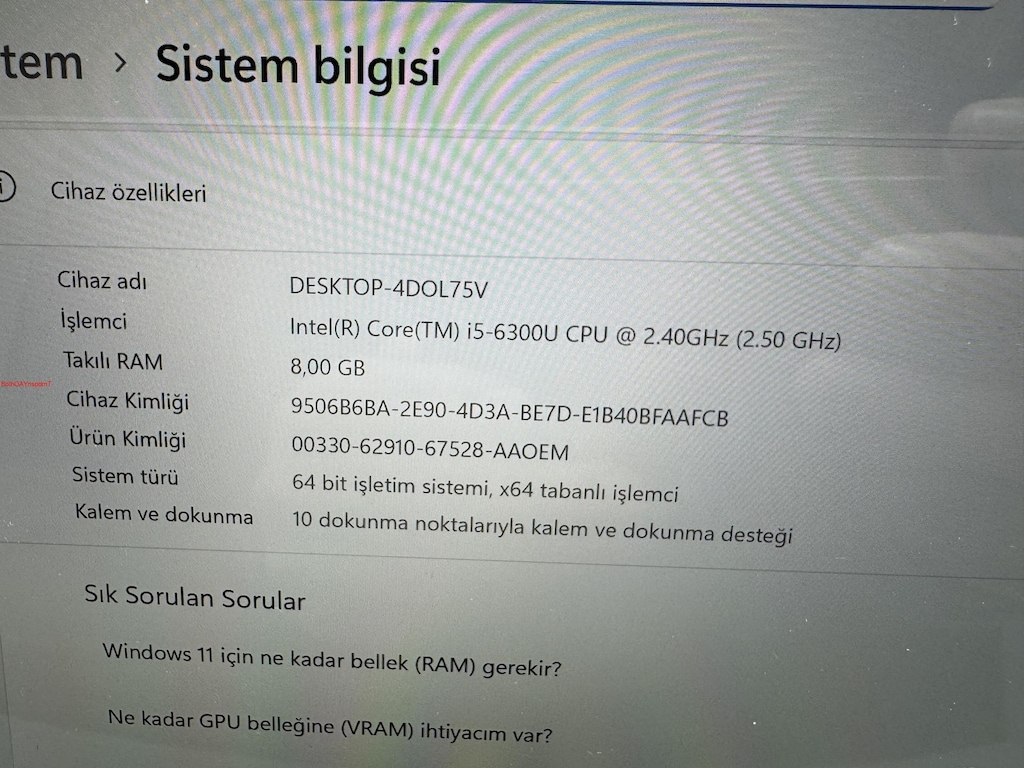 SURFACE İ5 6. NESİL 8 GB RAM 256 NVME DOKUNMATİK + KALEM - 6
