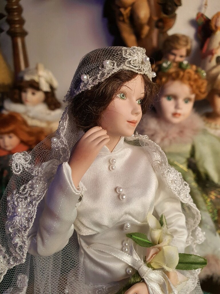 gelinlikli porselen bebek damgalı sertifikalı - 8