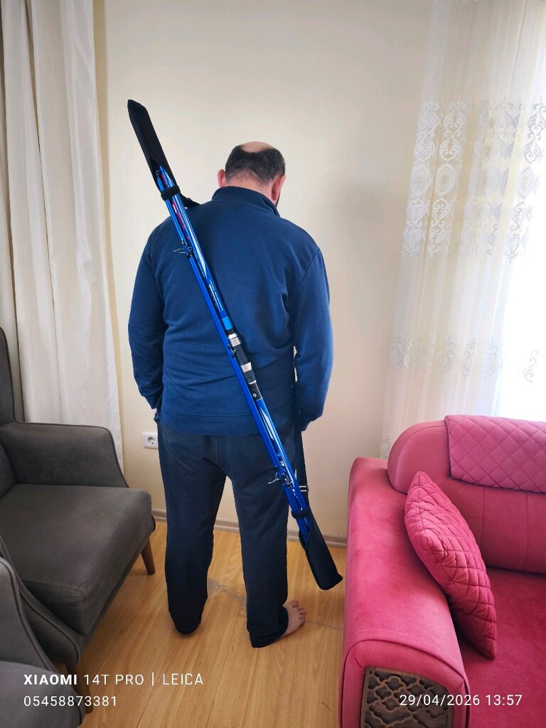 üç parçalı surf olta kamışı koruma ve taşıma kılıfı neopren kumaş - 5
