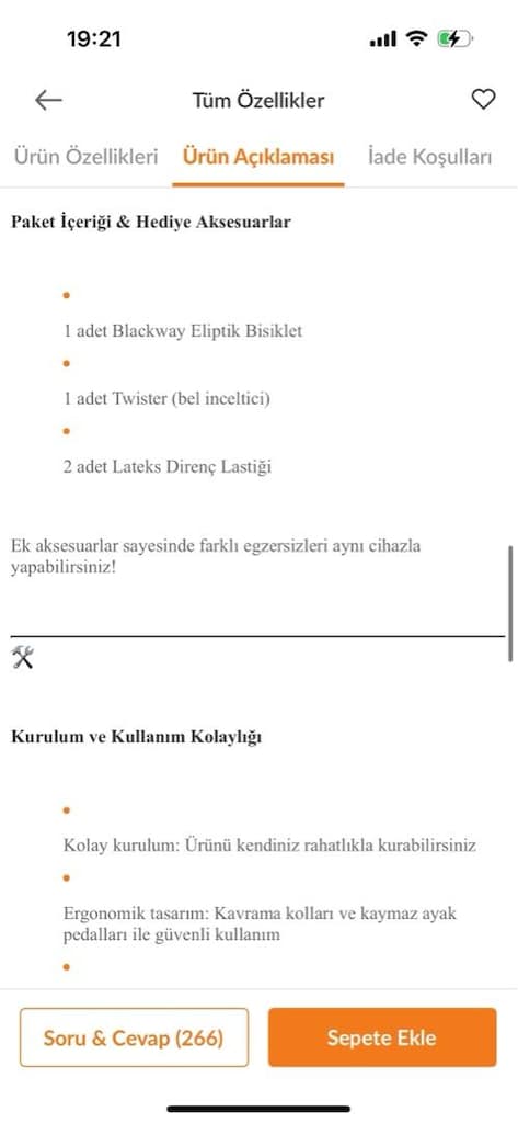 Eliptik Bisiklet Blackway - 10