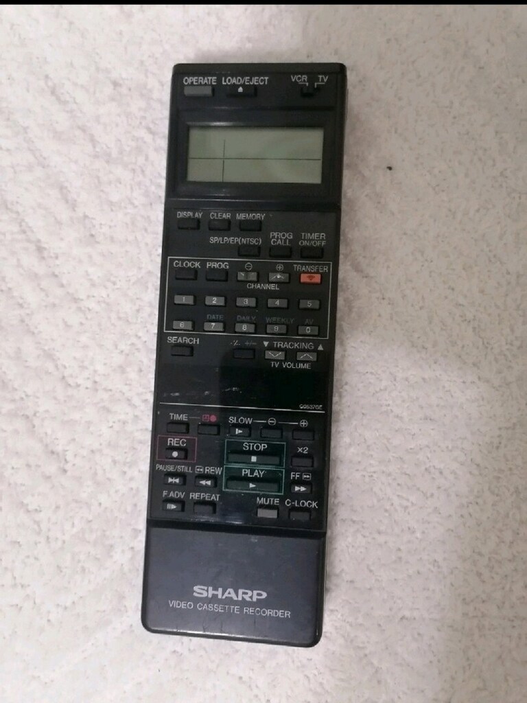 SHARP VİDEO KASET KUMANDASI