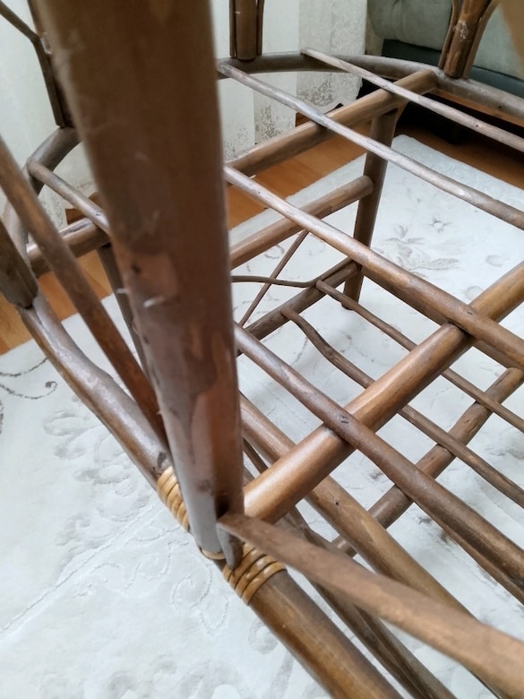 Vintage bambu beşik - 7