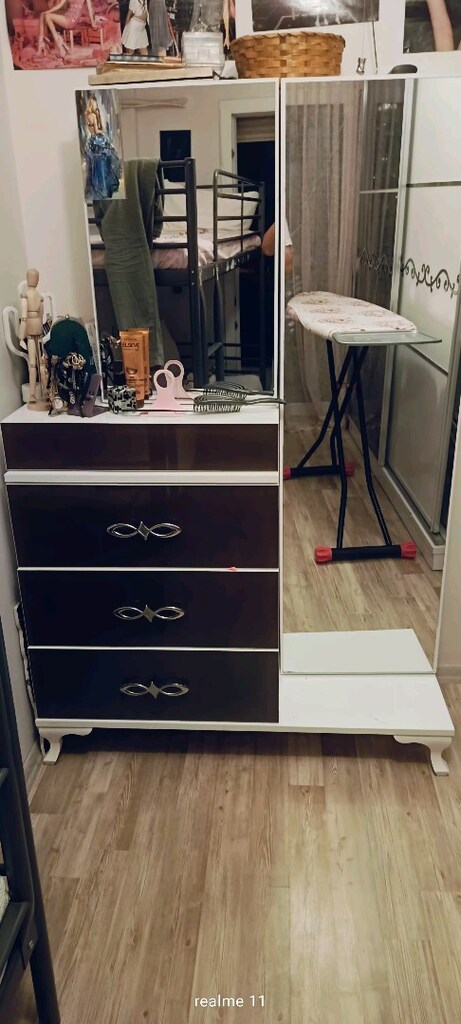 Dolap 2 li ranza ikea marka aynalı cekmeceli şifonyer - 3