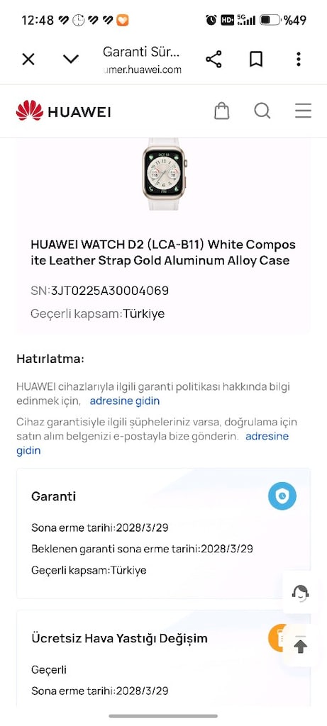 Huawei D 2 Tansiyon ölçen saat - 14