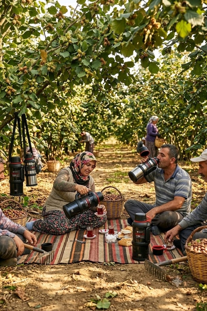 Fındık Bahçelerinin vazgeçilmezi 4 lt lik TERMOS