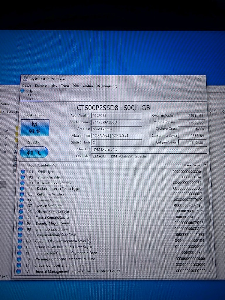 crucial nvm M2 ssd 500gb - 3