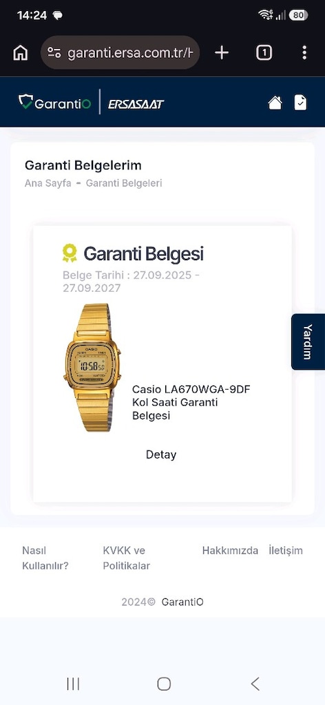 Casio gold kadın saati - 6