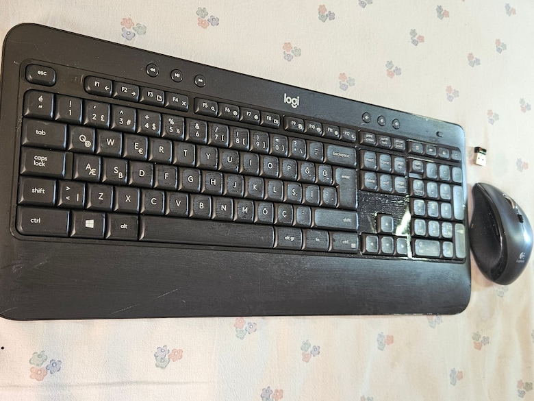 Logitech K540 kablosuz klavye fare M705 mause seti, - 4