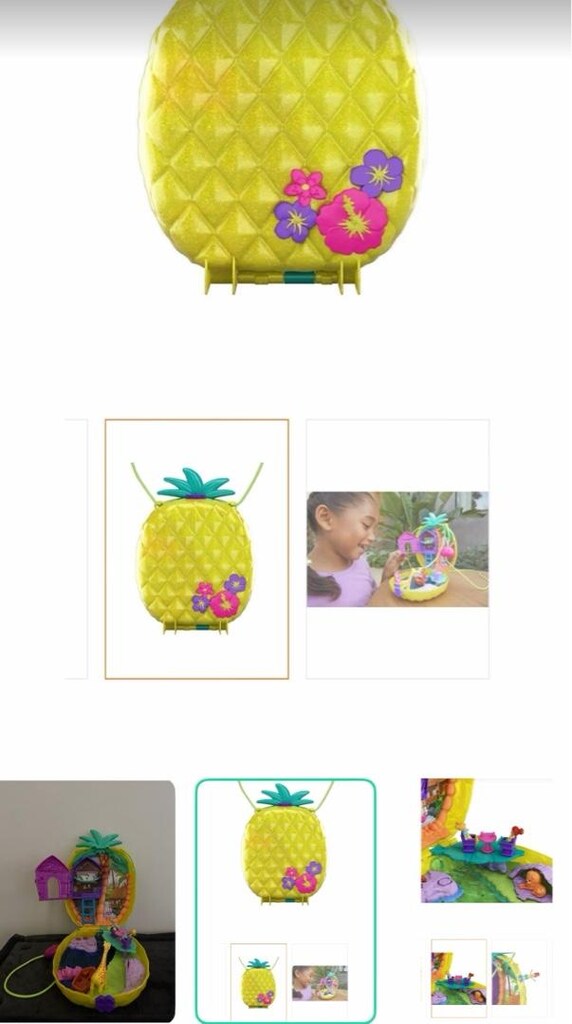 polly pocket sarı ananas çanta gkj63 tropicool pineapple purse - 4