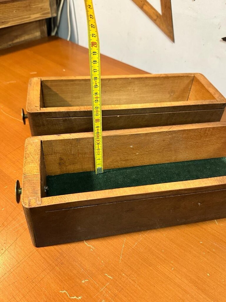 Ahşap vintage çekmece kutu - 9
