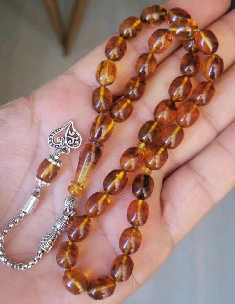 Damla Kehribarı Tesbih. - 5