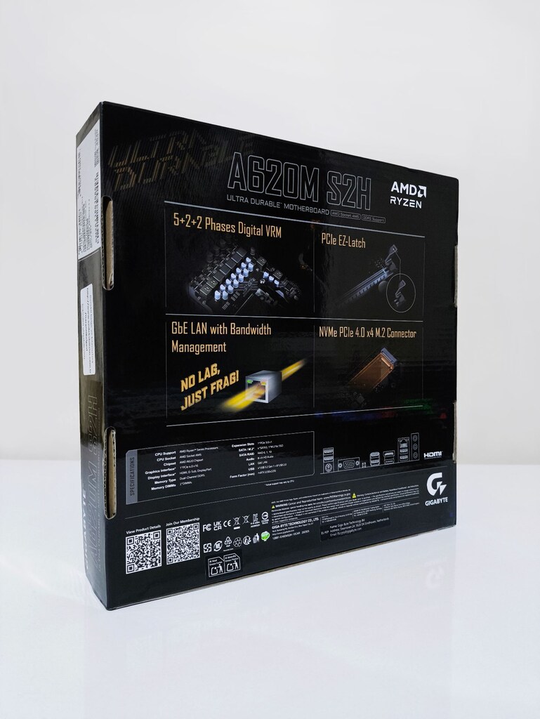 Gigabyte A620M-S2H R1.2 ARGB USB3.2 7200MHz OC DDR5 Anakart (SIFIR) - 2
