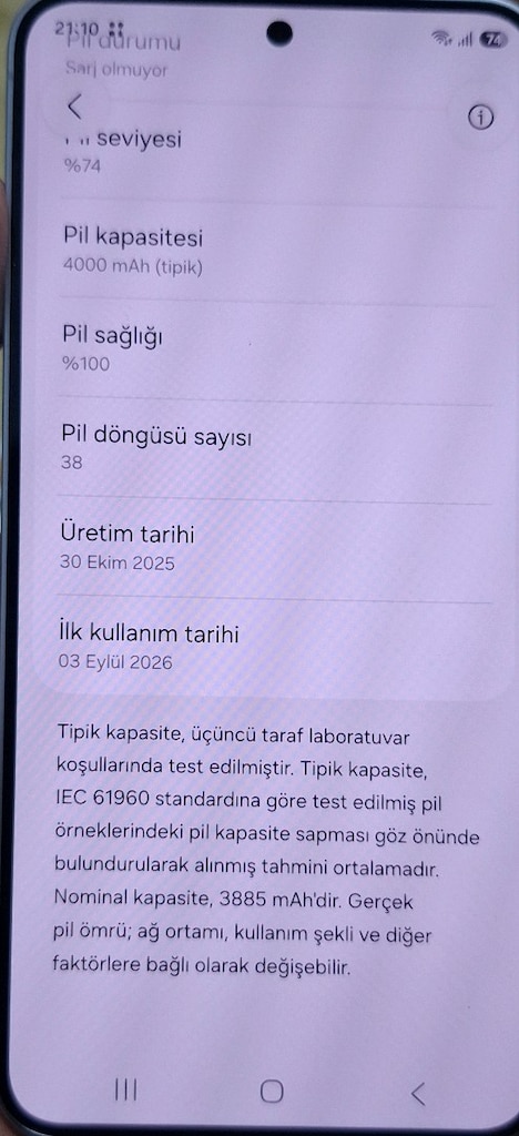SAMSUNG S25 12/256 GB 37 GÜNLÜK - 7