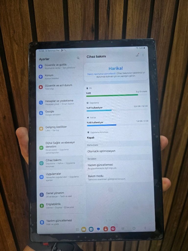 (3 AY GARANTİLİ) SAMSUNG TAB A8 SIFIRDAN FARKSIZ - 2
