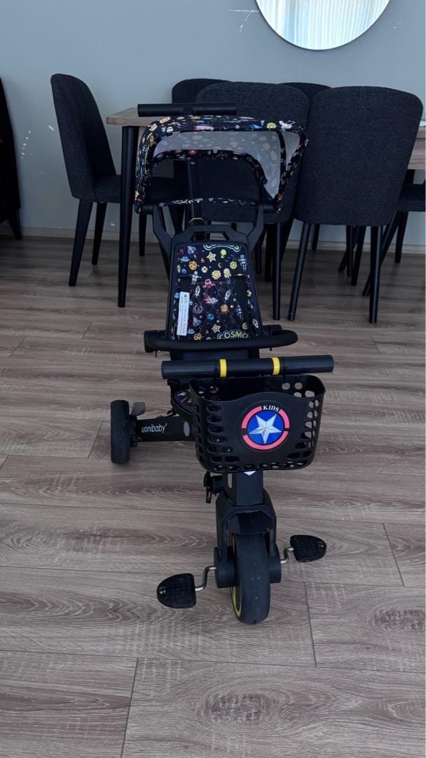 uonibaby 7-in-1 Çocuk Üç Tekerlekli Scooter Katlanır Bebek bisiklet - 5