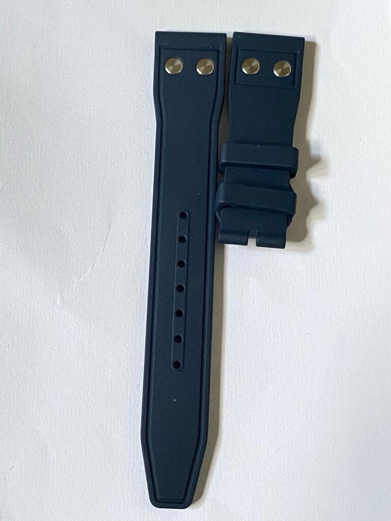 IWC lacivert silikon kordon kolay tak çıkar 21 mm - 2