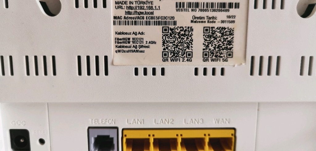Vestel DGW9000 Fiber modem - 4