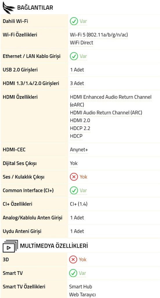 Samsung 50U8000F 127 EKRAN 4K SMART TV ( İST TESLİMAT VARDIR ) - 7