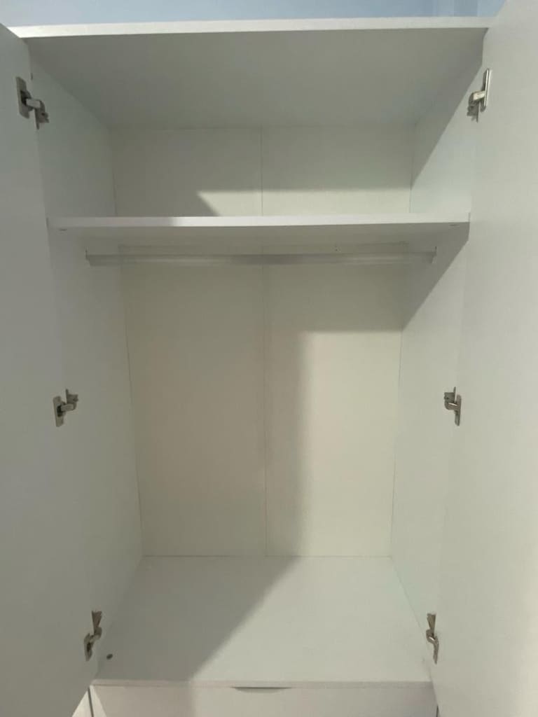 Beyaz Cube Ayakkabılık ve 2 kapılı 2 çekmeceli Elbise dolabı - 10