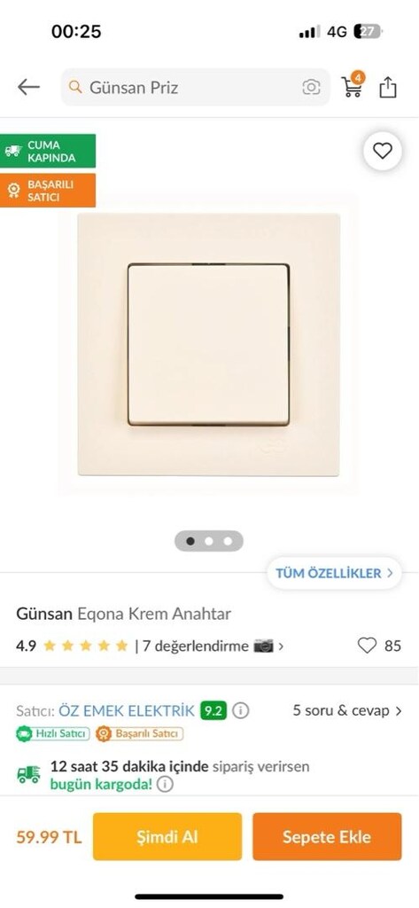 elektirk anahtarı ve priz takım - 7