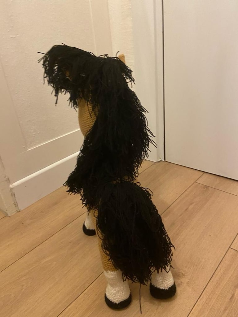 peluş örme doru at - 2