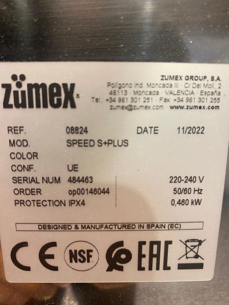 Zumex Speed S+ All in One Portakal Sıkma Makinesi - 6