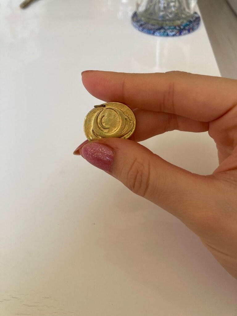 24 ayar altın kaplama kolye ucu - 4
