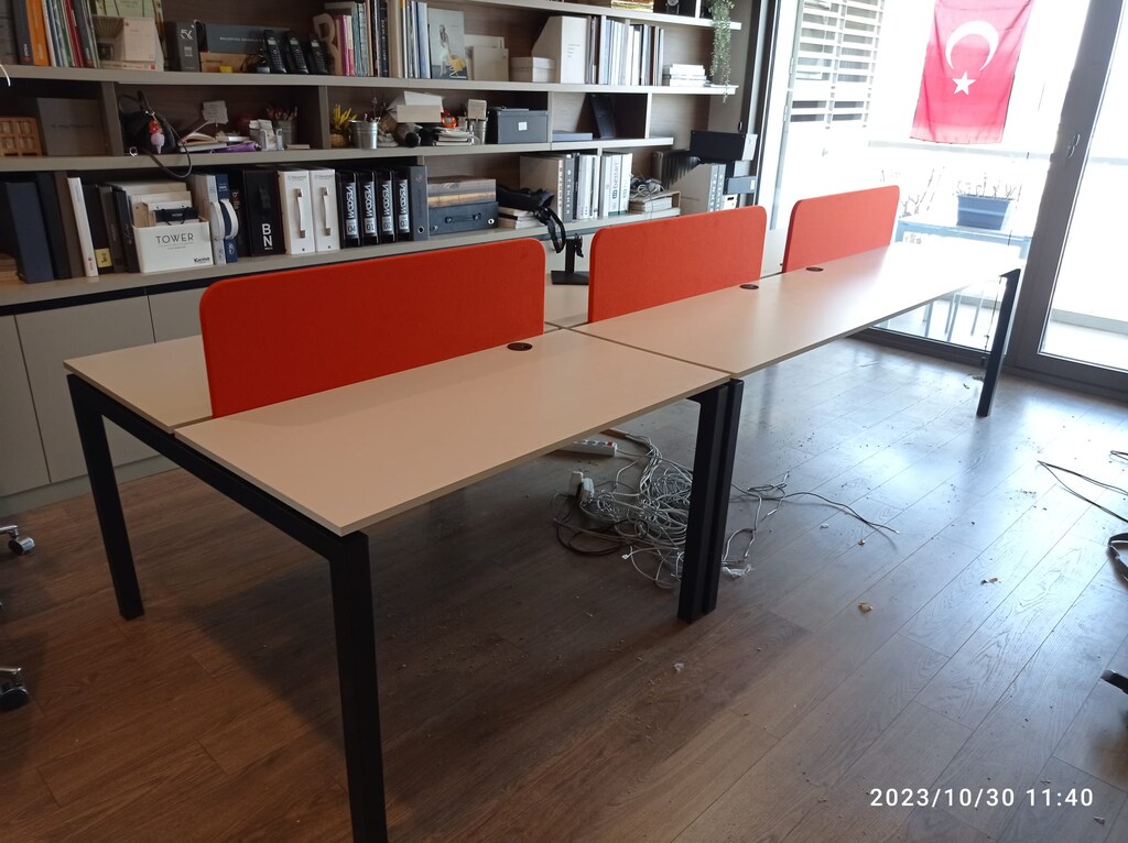6 KİŞİLİK ÇOKLU ÇALIŞMA MASASI *OFİS WORKSTATION * ARAL OFİS - 9