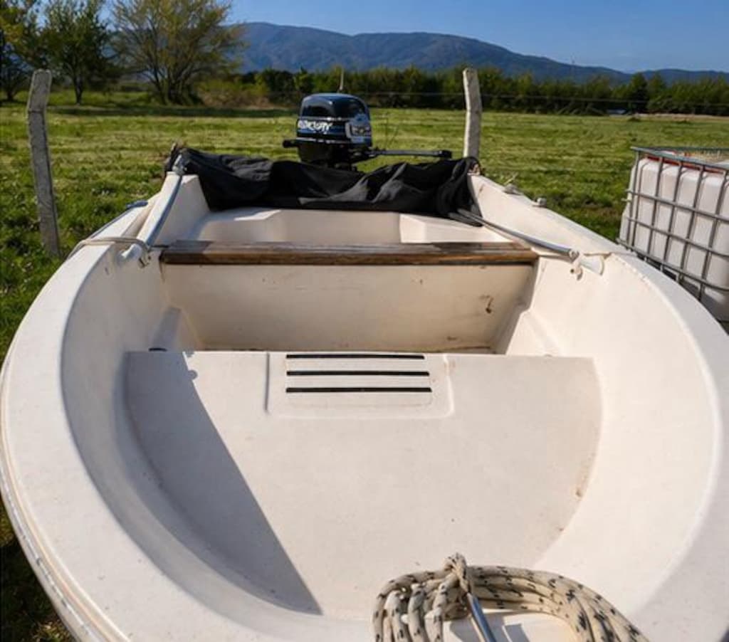 4 Metre Fiberglas Sandal Römork Ve 4 Zamanlı Motor - 3