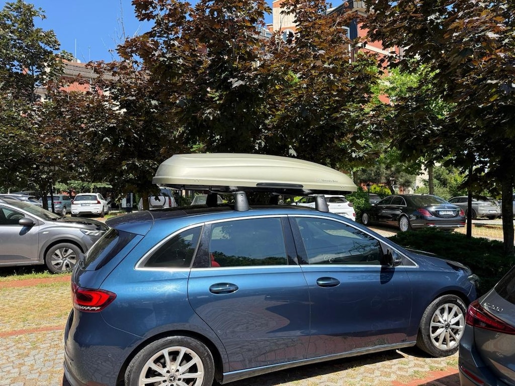 Mercedes Gri Port Bagaj DachBox 450 Lt + Orijinal Tavan Taşıyıcıları