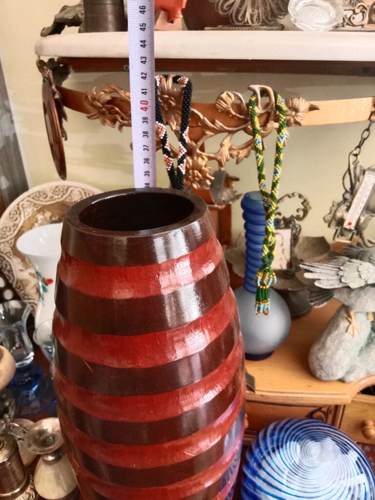 ahşap el emeyi vazo - 3