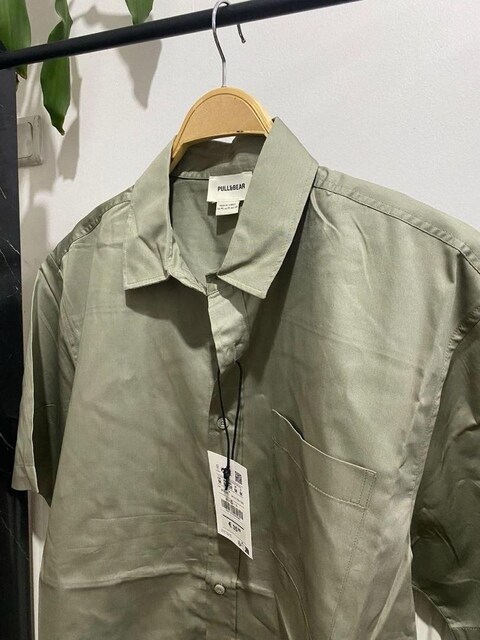 PULL & BEAR Erkek Gömlek HÂKİ