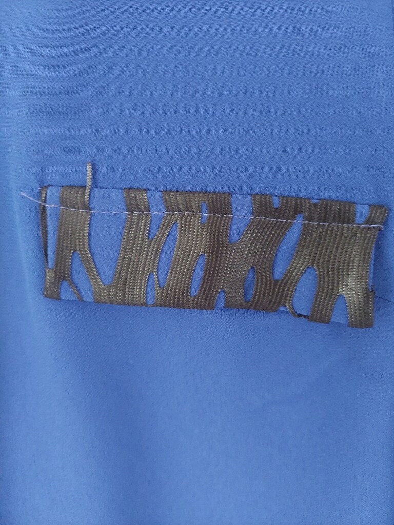 MİSLİNA gizli şerit düğme saksmavi tunik - 10