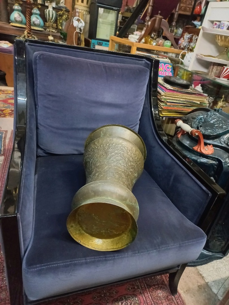 Bakır Saksı Vintage - 7