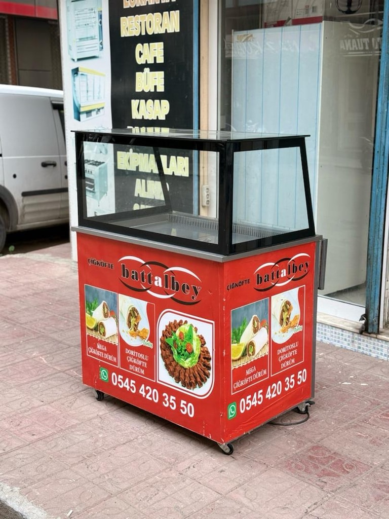 çiğ köfte dolabı çiğ köfte tezgahı çiğ köfte meze dolabı - 2