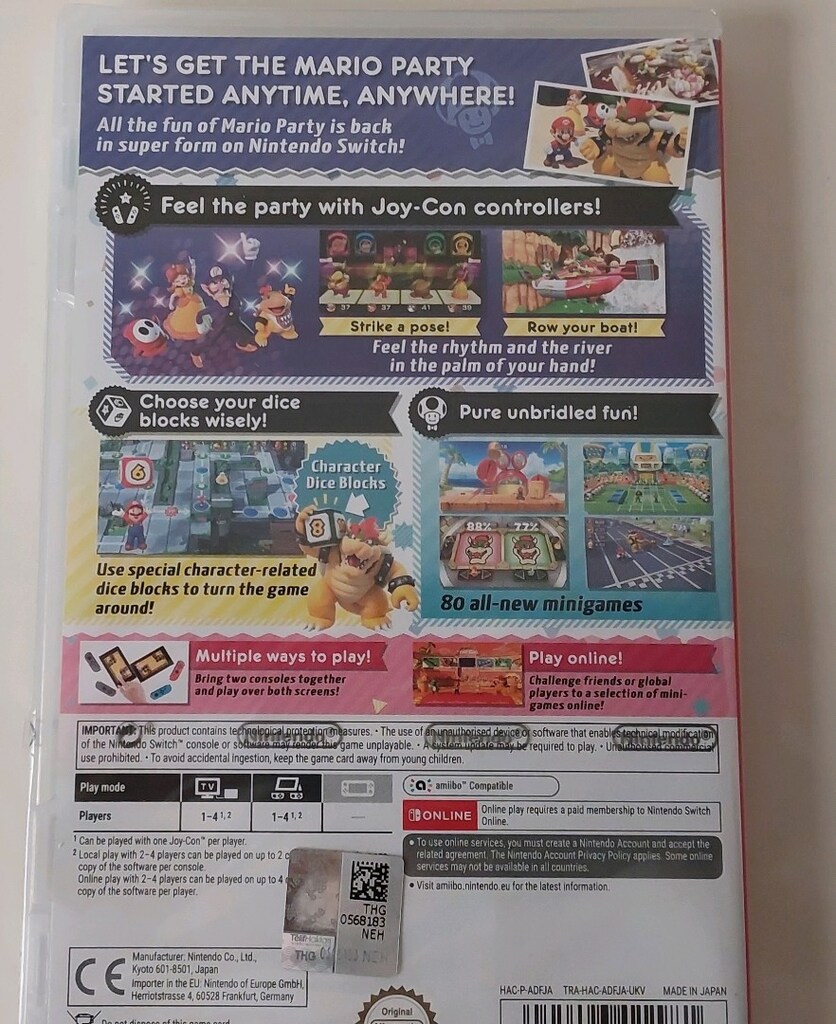 Lütfen açıklamayı okuyun Nintendo Switch Super Mario Party Konsol oyun - 3