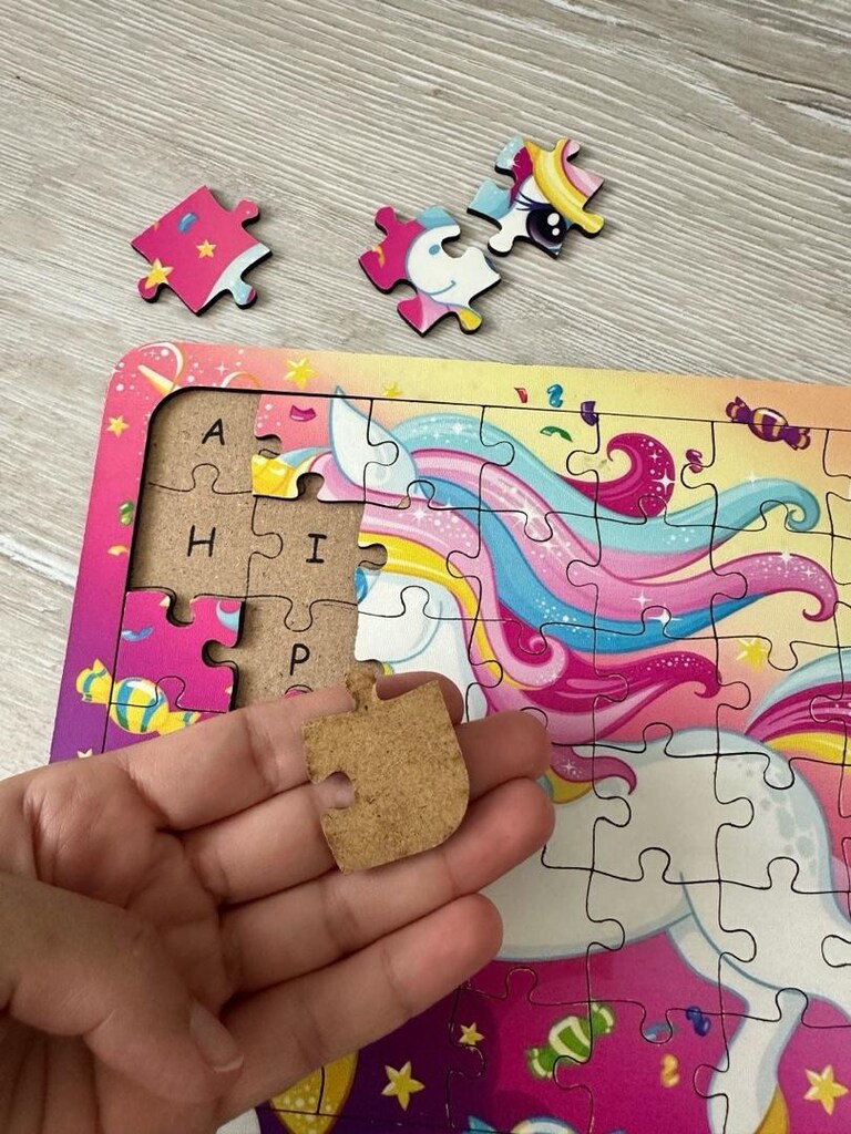Unicorn 54 Parça Ahşap Çerçeveli Puzzle Yapboz - 3