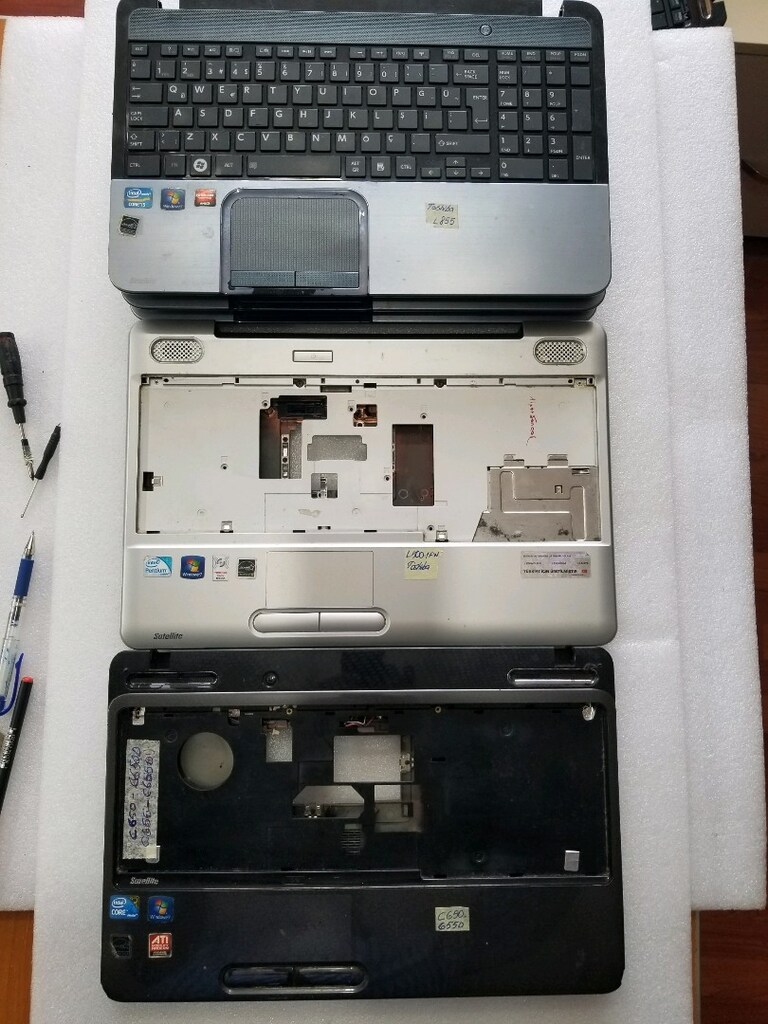 Toshiba L850- L50-L650-L655-P855-A350-L550-Çoklu seri Alt üst kasa Lcd - 7