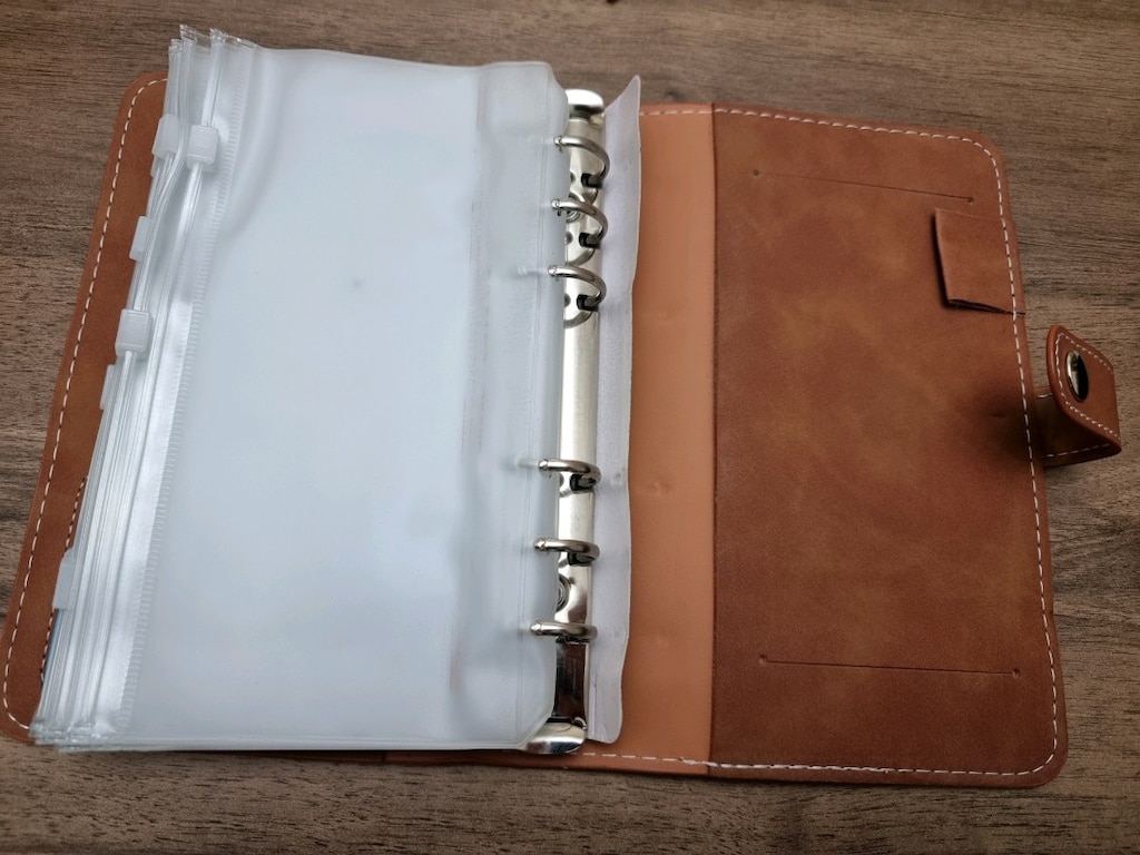 A6 PU Deri Bütçe Planlayıcı Ajanda & Nakit Birikim Seti - 7