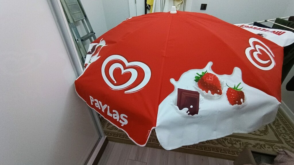 büyük bahçe şemsiyesi hiç kullanılmamış sıfır - 3