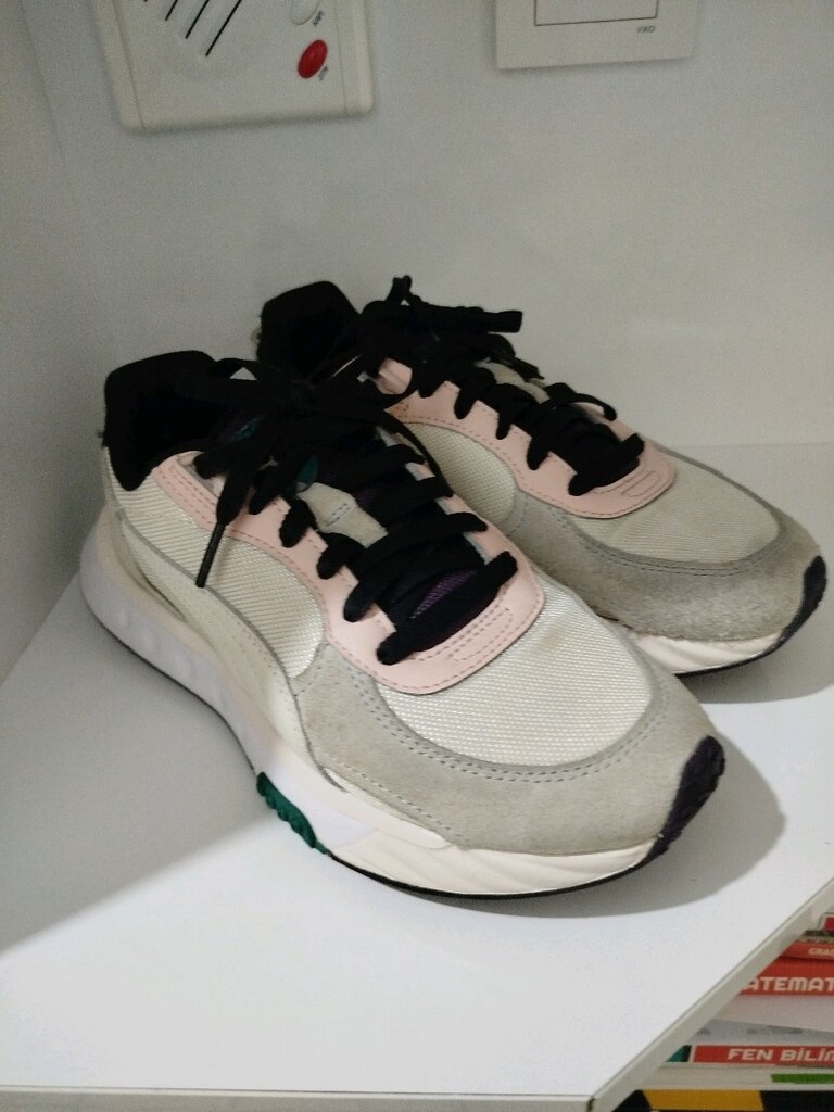 orijinal puma 38 no bej rengi bayan spor ayakkabısı - 4