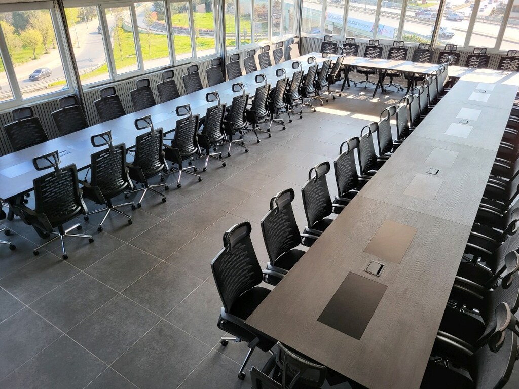 60 KİŞİLİK TOPLANTI MASASI 2500 × 120 cm. - 13