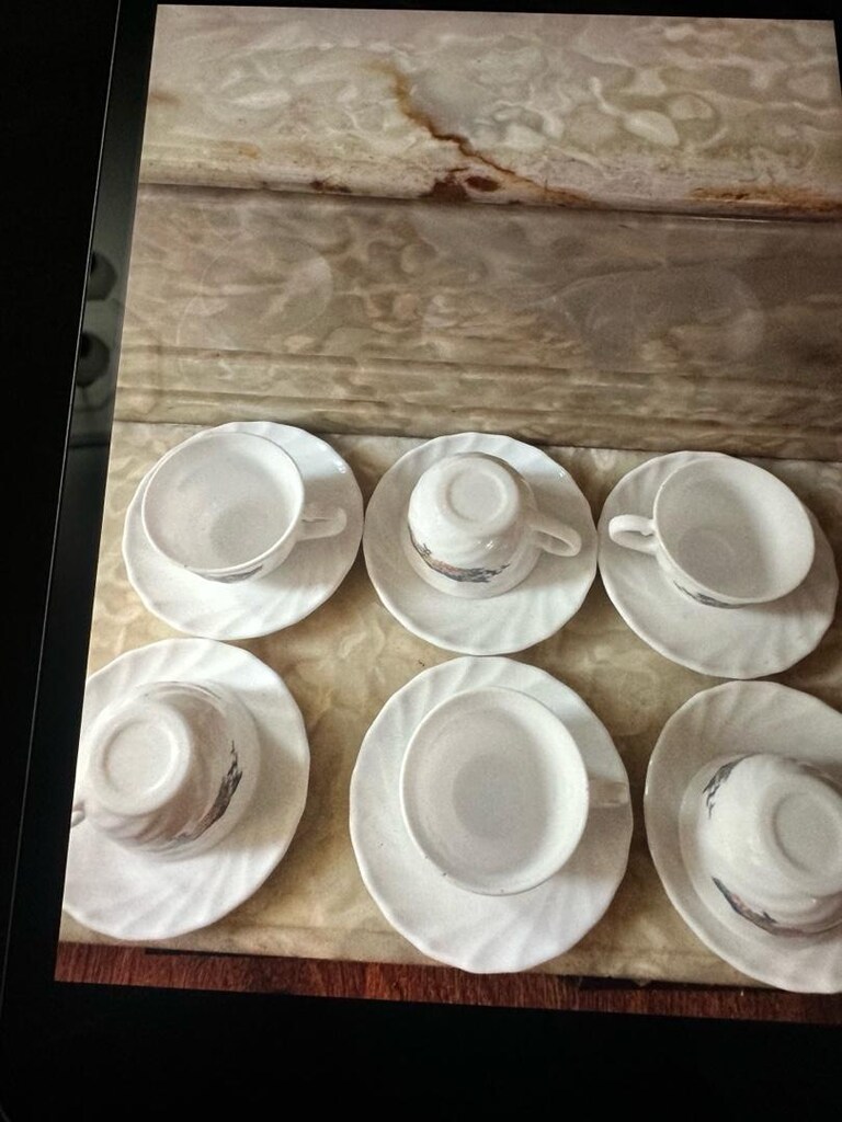 6 Adet çay fincan takımı sıfır - 3