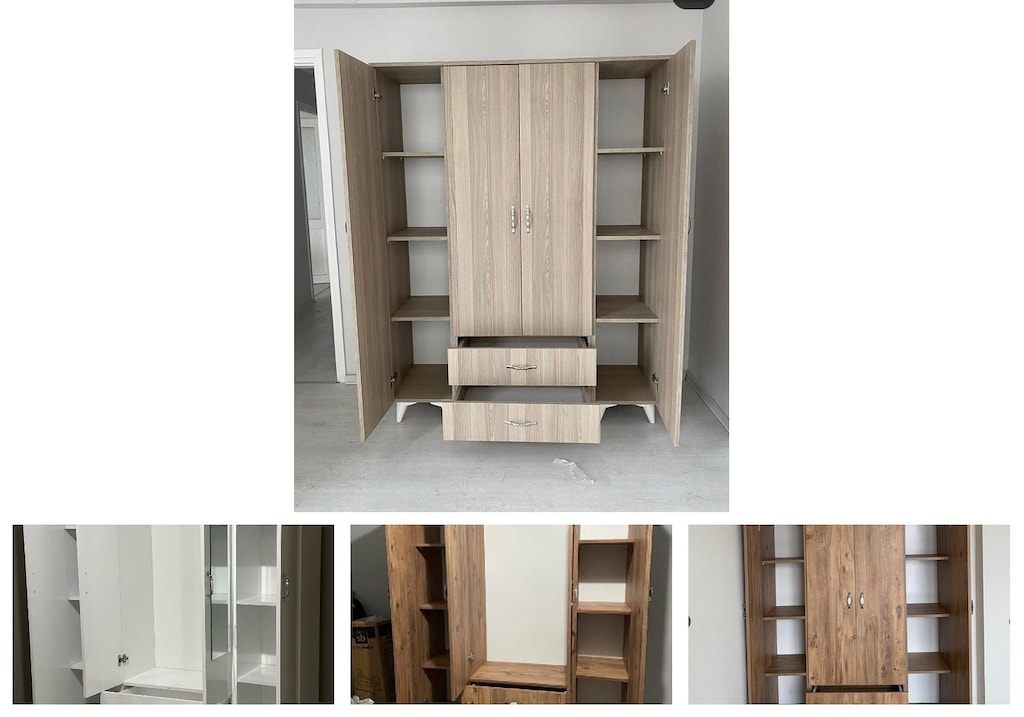 4 kapaklı elbise dolabı jbilrqsuhr - 4