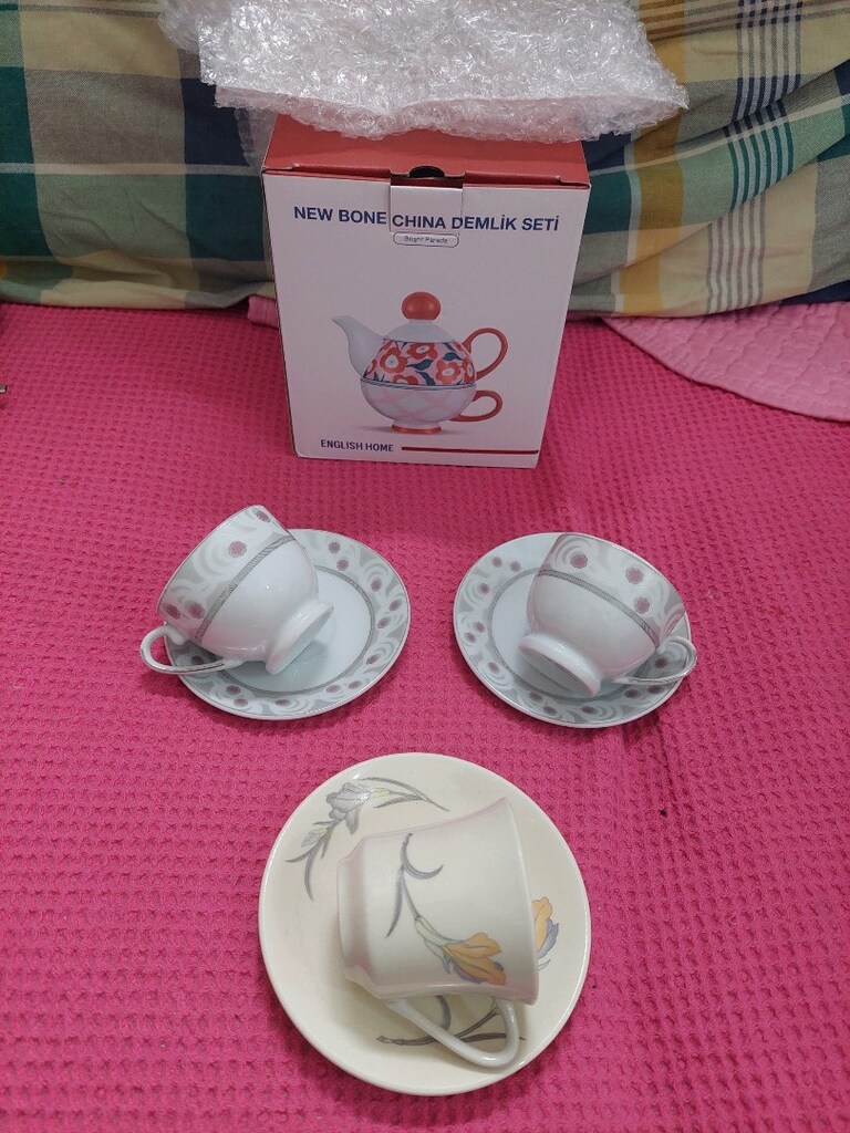 2 li Türk kahve fincan takımı. Tekli fincan hediye - 4