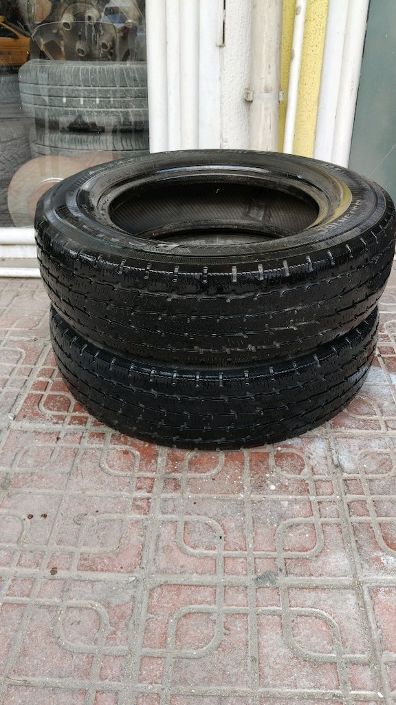195/75/16 C tipi lastik 2 adet çok iyi durumları 2 bin ikisi - 2