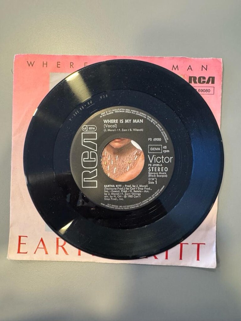 Eartha Kitt – Where Is My Man | 1983 RCA Orijinal 45’lik Plak - 4
